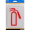 Hillman HILLMAN English White Fire Extinguisher Sign 7 in. H X 5 in. W, PK6 848739 - alternate 2